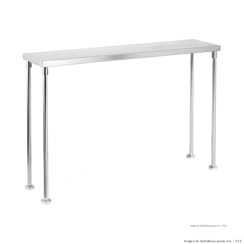 Single Tier 400mm Deep Workbench Overshelf 450mm High WBO1-1800-400