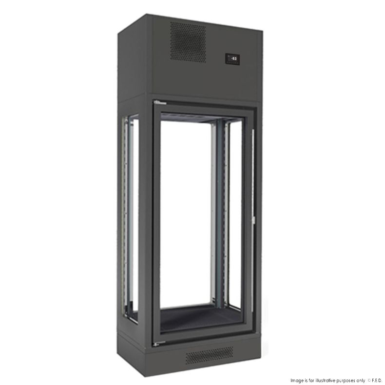 Fagor Single Zone 1 Door Black Wall-Mounted Wine Cellar FWC-2601-1WB