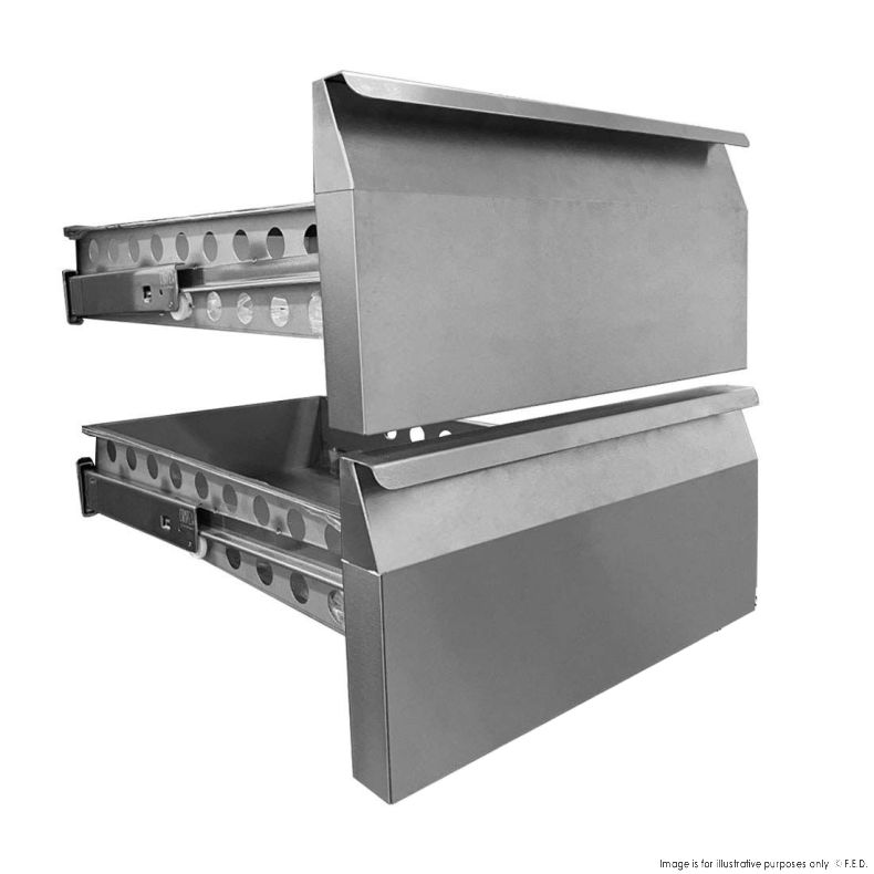 Optional Set 2 Drawers for Solid Door Units - GN-2DRAWER