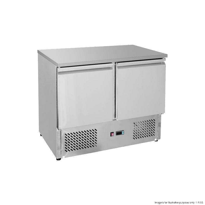 GNS900B Two Door Compact Workbench Fridge