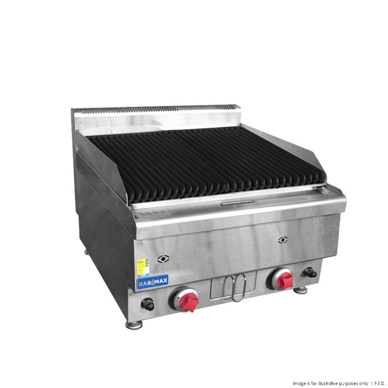 JUS-TRH60 GASMAX Benchtop 2 Burner Chargrill