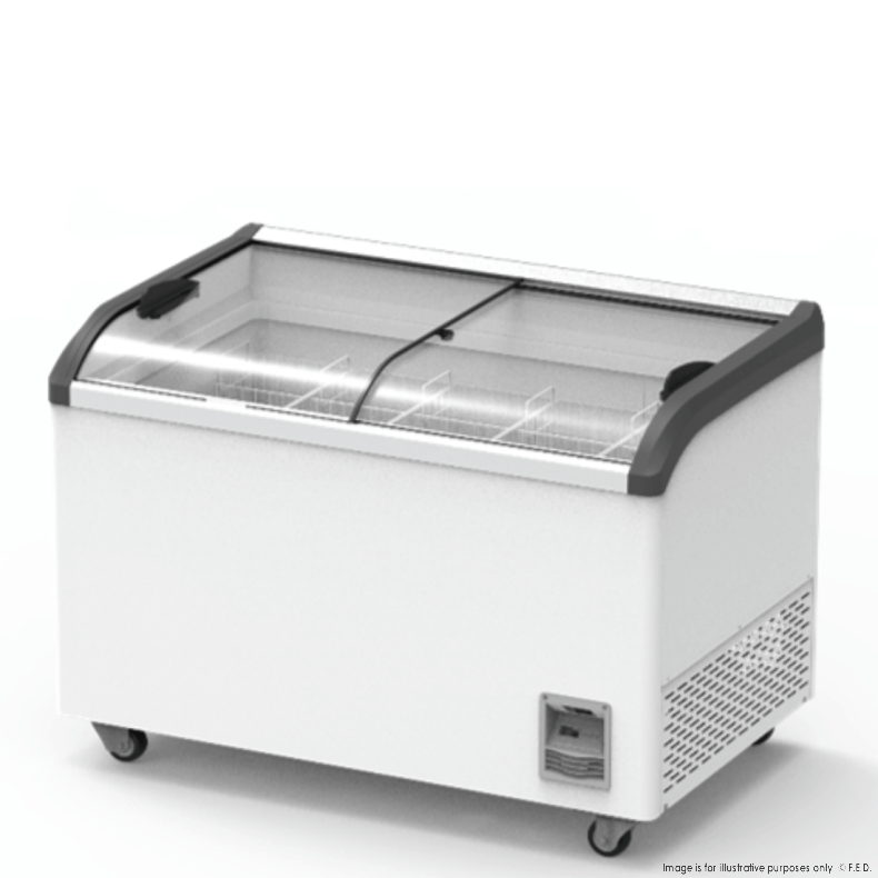 Thermaster Heavy Duty Supermarket Glass Sliding Lid Freezers 386L SD-406K