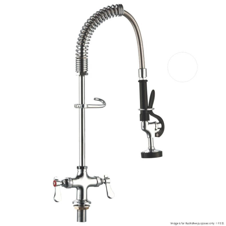 Sunmixer Mini Pre Rinse Unit with 180mm Riser and 560mm Hose T98001MN-1