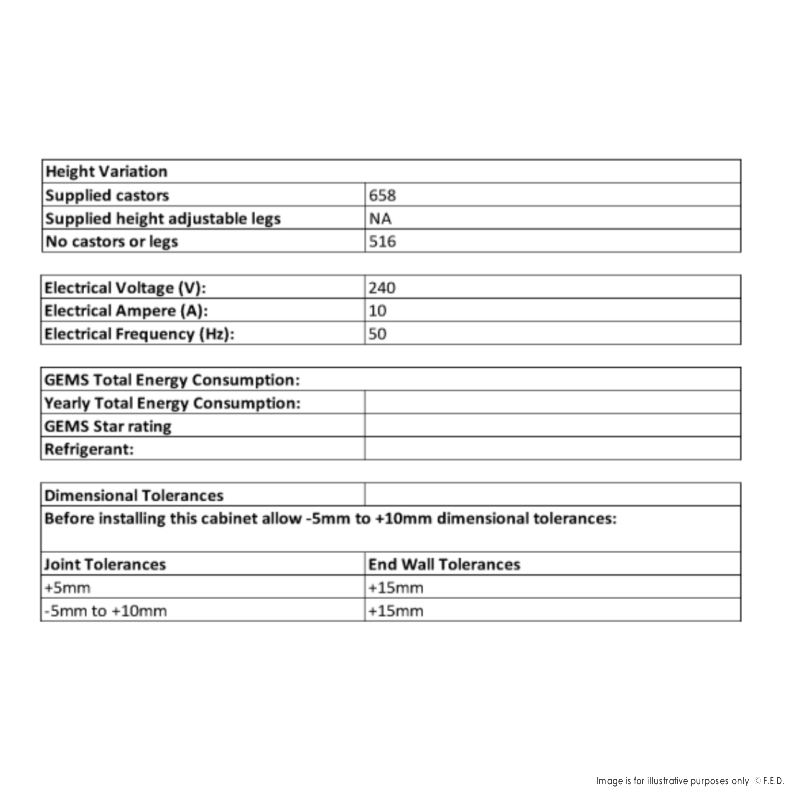FED-X Chef Base Refrigerated Drawer Bench 184L XCB-36
