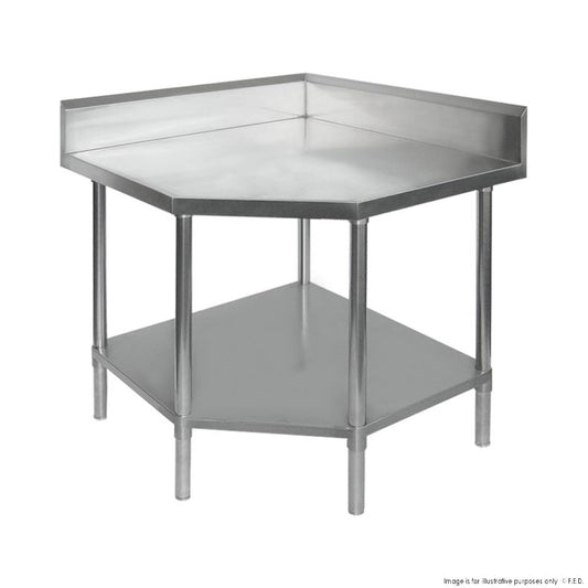 0900-6-WBCB/H - Corner Workbench with 100mm Splashback, 900x900x900mm
