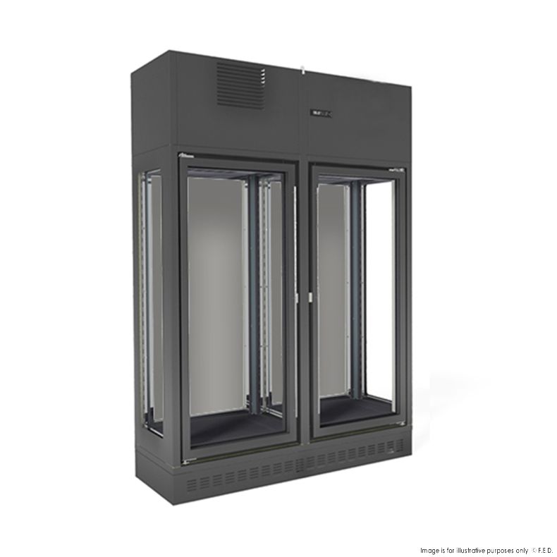 Fagor Single Zone 2 Doors Black Wall-Mounted Wine Cellar FWC-2602-1WB