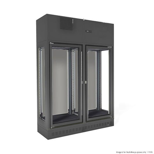 Fagor Single Zone 2 Doors Black Wall-Mounted Wine Cellar FWC-2602-1WB