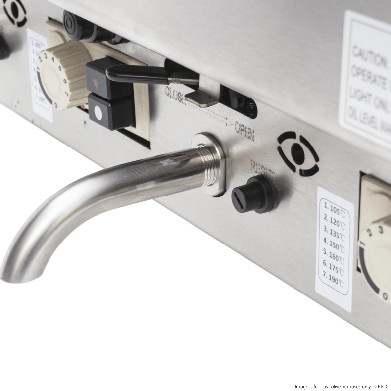 Gasmax Countertop 2x10L Natural Gas Fryer JUS-TRC-2