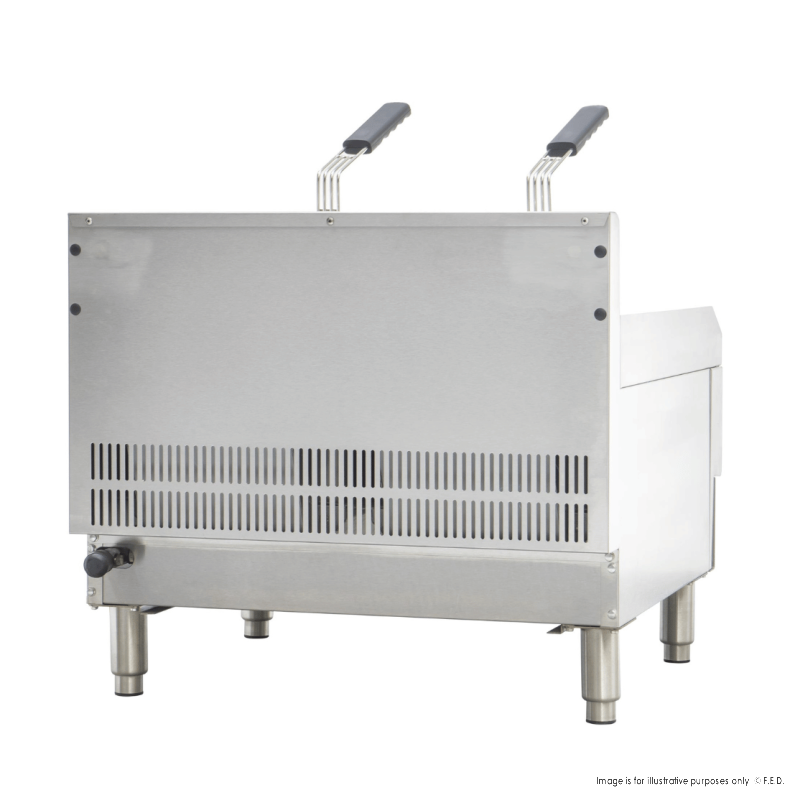 Gasmax Countertop 2x10L Natural Gas Fryer JUS-TRC-2