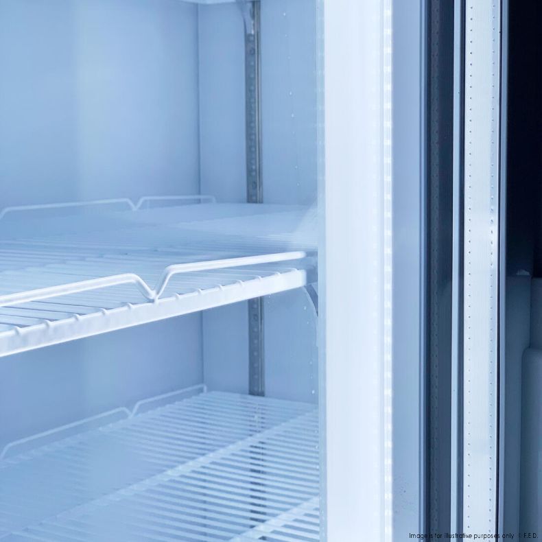 Thermaster Colourbond Upright Beverage Fridge 2 Doors White LG-1000P