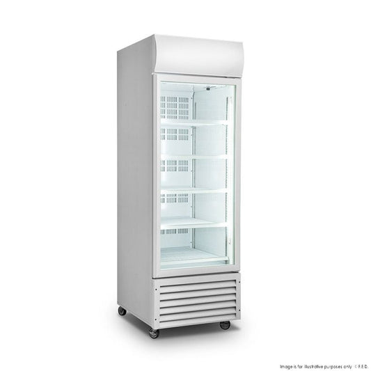 Single Glass Door Colourbond Upright Drink Fridge - LG-370GT
