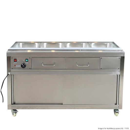 Heated Bain Marie Food Display without Glass Top - PG150FE-B