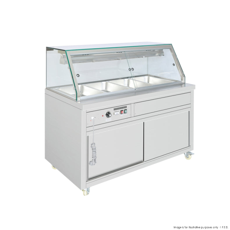 Thermaster Wet and Dry Bain Marie Display 4x1/1 GN Pans PG150FE-XG