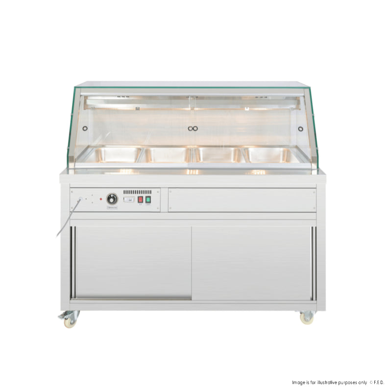 Thermaster Wet and Dry Bain Marie Display 4x1/1 GN Pans PG150FE-XG