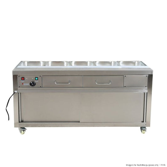 Heated Bain Marie Food Display without Glass Top - PG180FE-B