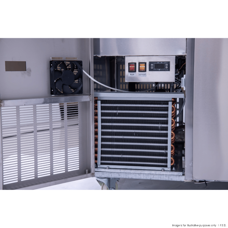 Thermaster Two Door Cold Bench Salad Station 5x1/1 GN Pans PG180FA-XB