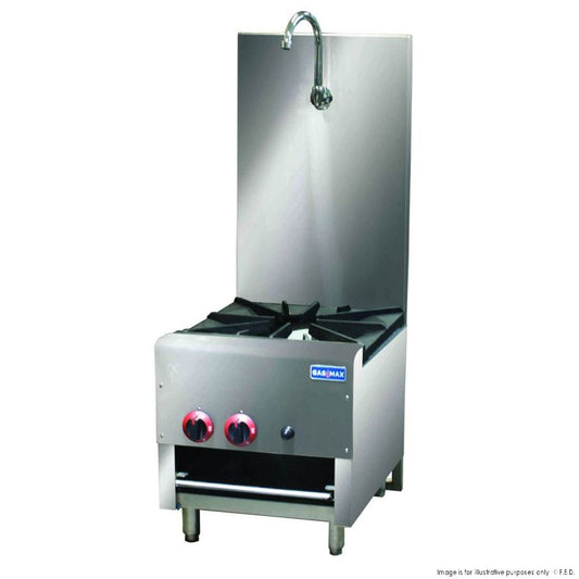 GASMAX Dual Ring Burner Single Hob with Faucet - RB-1BLPG