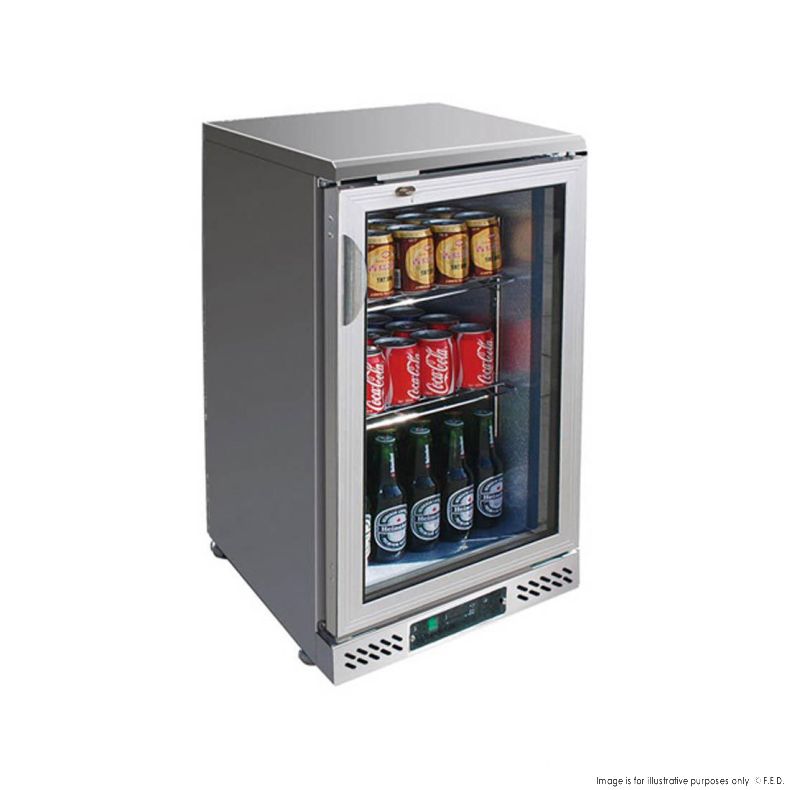 SC148SG single door Stainless Steel Bar Cooler