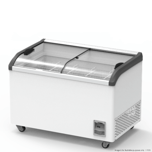 Thermaster Heavy Duty Supermarket Glass Sliding Lid Freezers 386L SD-406K