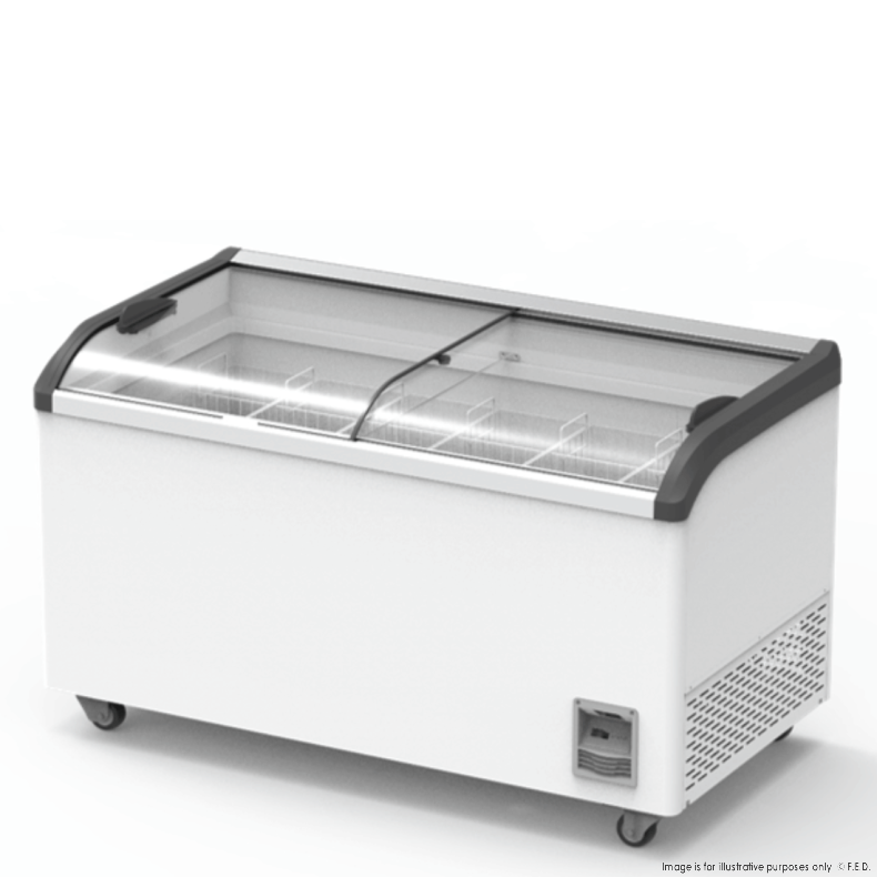 Thermaster Heavy Duty Supermarket Glass Sliding Lid Freezers 477L SD-506K