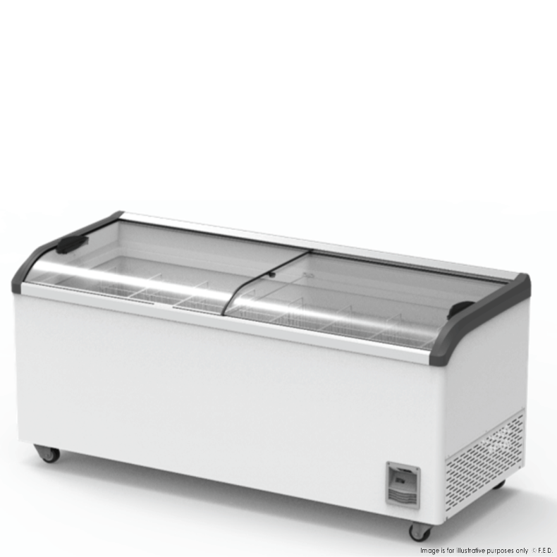 Thermaster Heavy Duty Supermarket Glass Sliding Lid Freezers 636L SD-666K