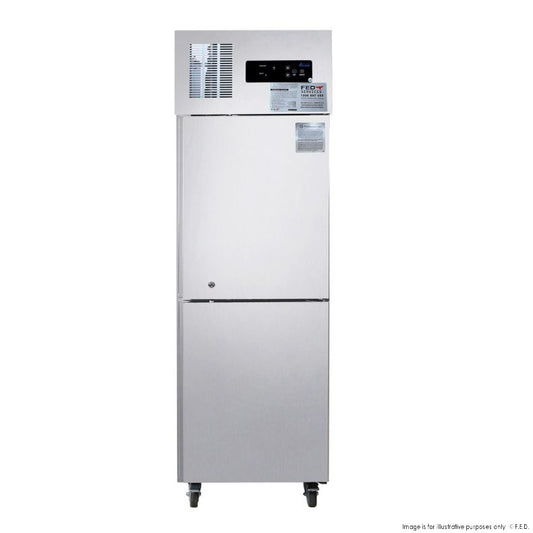SUC500 TROPICAL Thermaster 2 x Half door SS Fridge