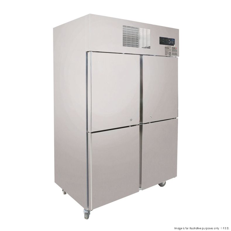 SUF1000 TROPICAL Thermaster 4 x Half door SS Freezer