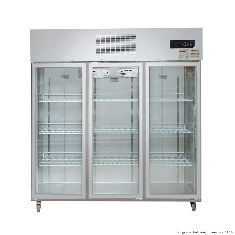 SUFG1500 Three Door Upright Display Freezer