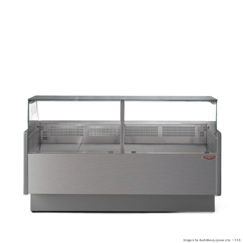 TMDR-0920B Series MR 2000mm Wide Deli Display with Storage and Castors