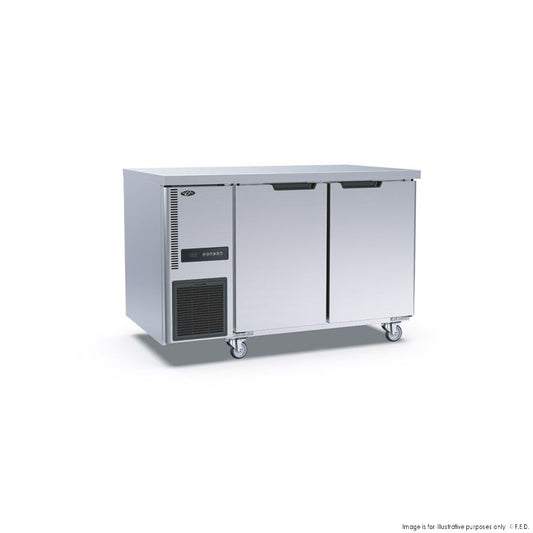 Stainless Steel Double Door Workbench Freezer - TS1200BT