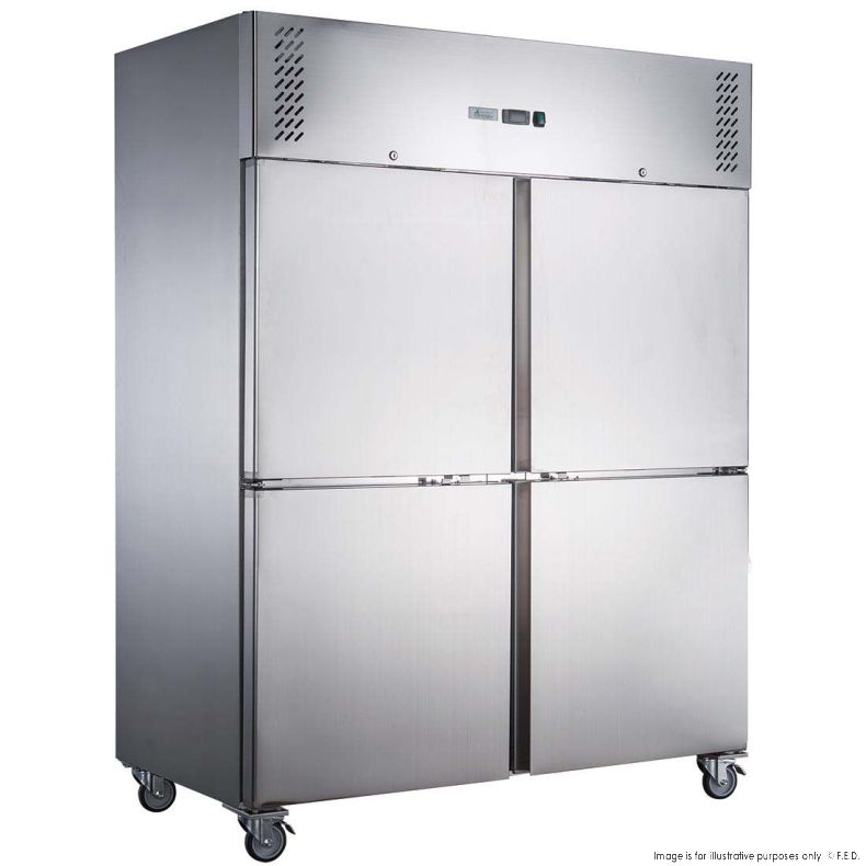 FED-X S/S Four Door Upright Fridge - XURC1410S2V