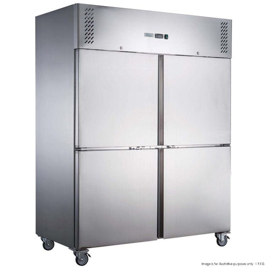 FED-X S/S Four Door Upright Fridge - XURC1410S2V