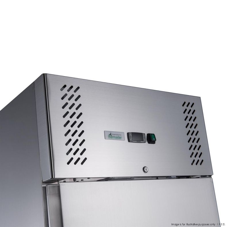 FED-X S/S Two Door Upright Fridge - XURC600S1V